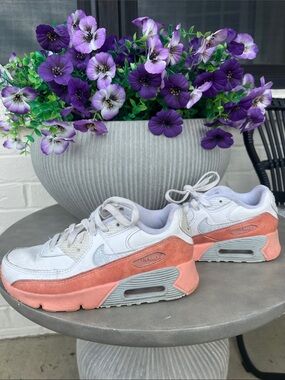 Nike Women’s Sneakers in White and Coral